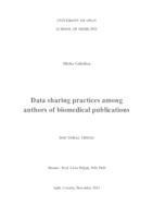 Data sharing practices among authors of biomedical publications