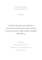 Učestalost mikrokarcinoma štitnjače u bolesnika liječenih zbog dobro diferenciranih karcinoma štitnjače u KBC-u Split u razdoblju 2008.-2011. g.