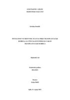 POVEZANOST NUTRITIVNOG STATUSA PRIJE TRANSPLANTACIJE BUBREGA SA UČESTALOSTI INFEKCIJA NAKON 
TRANSPLANTACIJE BUBREGA