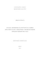 prikaz prve stranice dokumenta Analiza arterijske elastičnosti na uzorku opće populacije i u bolesnika s opstrukcijskom apnejom tijekom spavanja