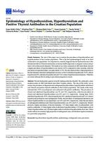 prikaz prve stranice dokumenta Epidemiology of Hypothyroidism, Hyperthyroidism and Positive Thyroid Antibodies in the Croatian Population